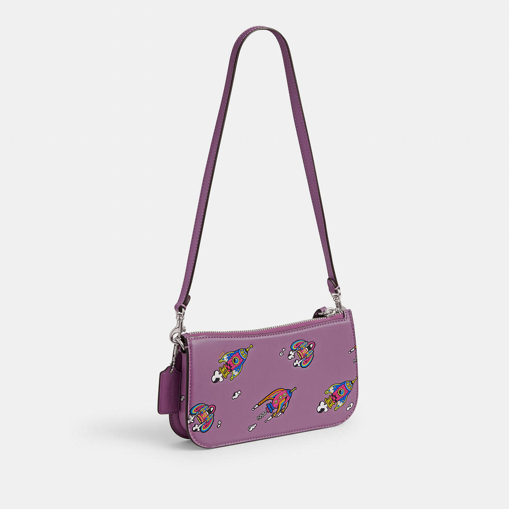 Cosmic Coach Penn Shoulder Bag With Rocket Print